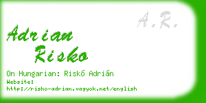 adrian risko business card